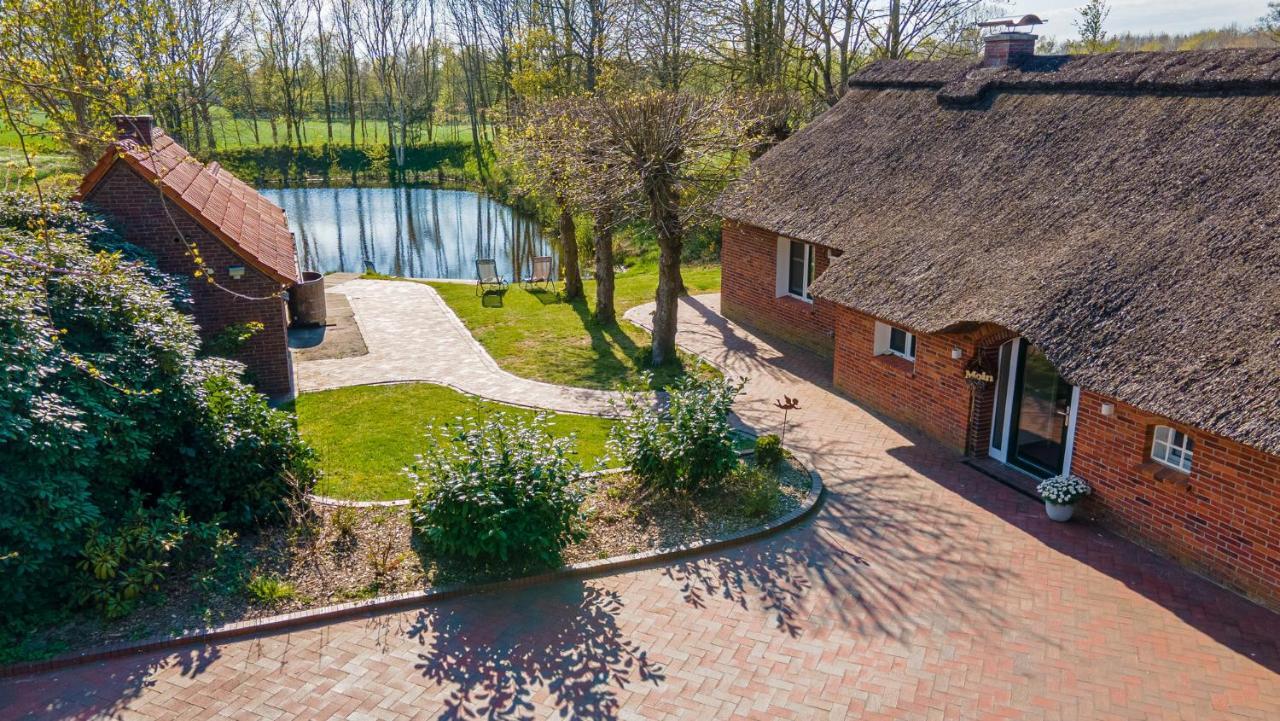 Reetdach Ostfriesenhaus Villa Sudbrookmerland Luaran gambar